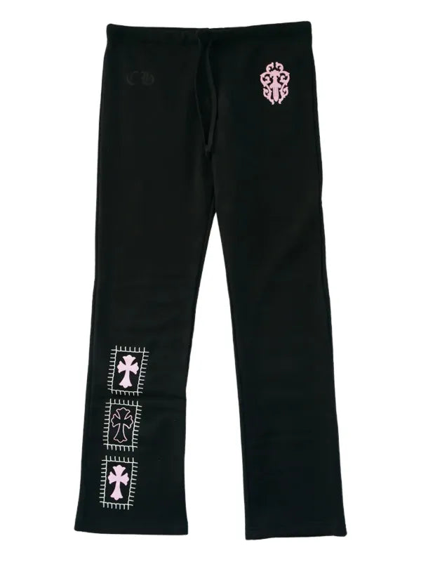 CHROME HEARTS × DEADLLY DOLL 2025AW Vine Dagger Floral Cross Sweat Long Pants