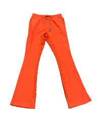 Valabasas - Vala-ascent" Vintage Flame Fleece Set - Orange