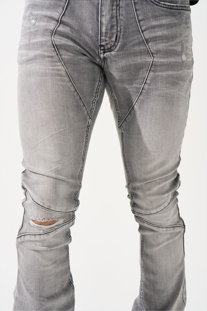 serenede Noctis grey stacked jeans
