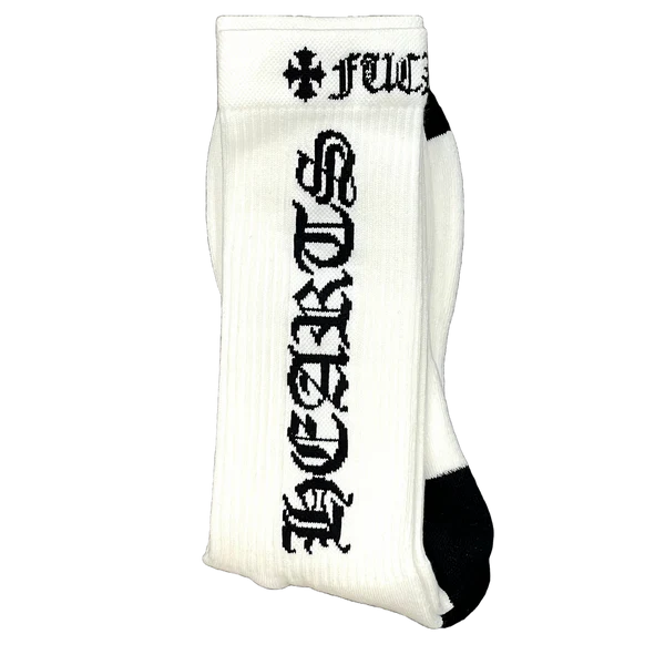 Chrome Hearts CH Logo Socks White/Black