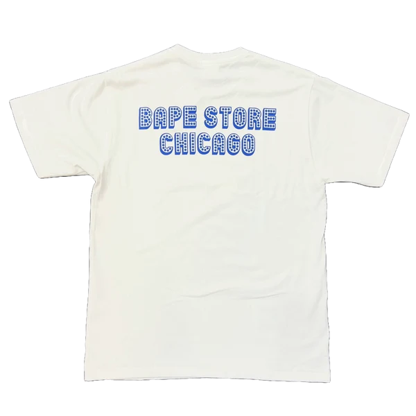 chicago ape head tee white