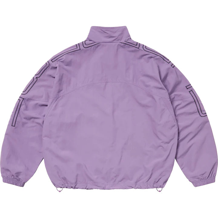 Supreme Spellout Embroidered Track Jacket (SS25) Dusty Purple