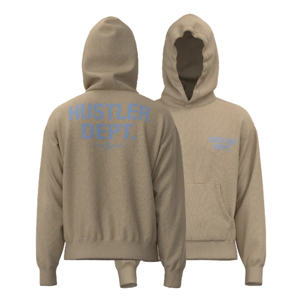 HUSTLER DEPT. HOODIE wheat