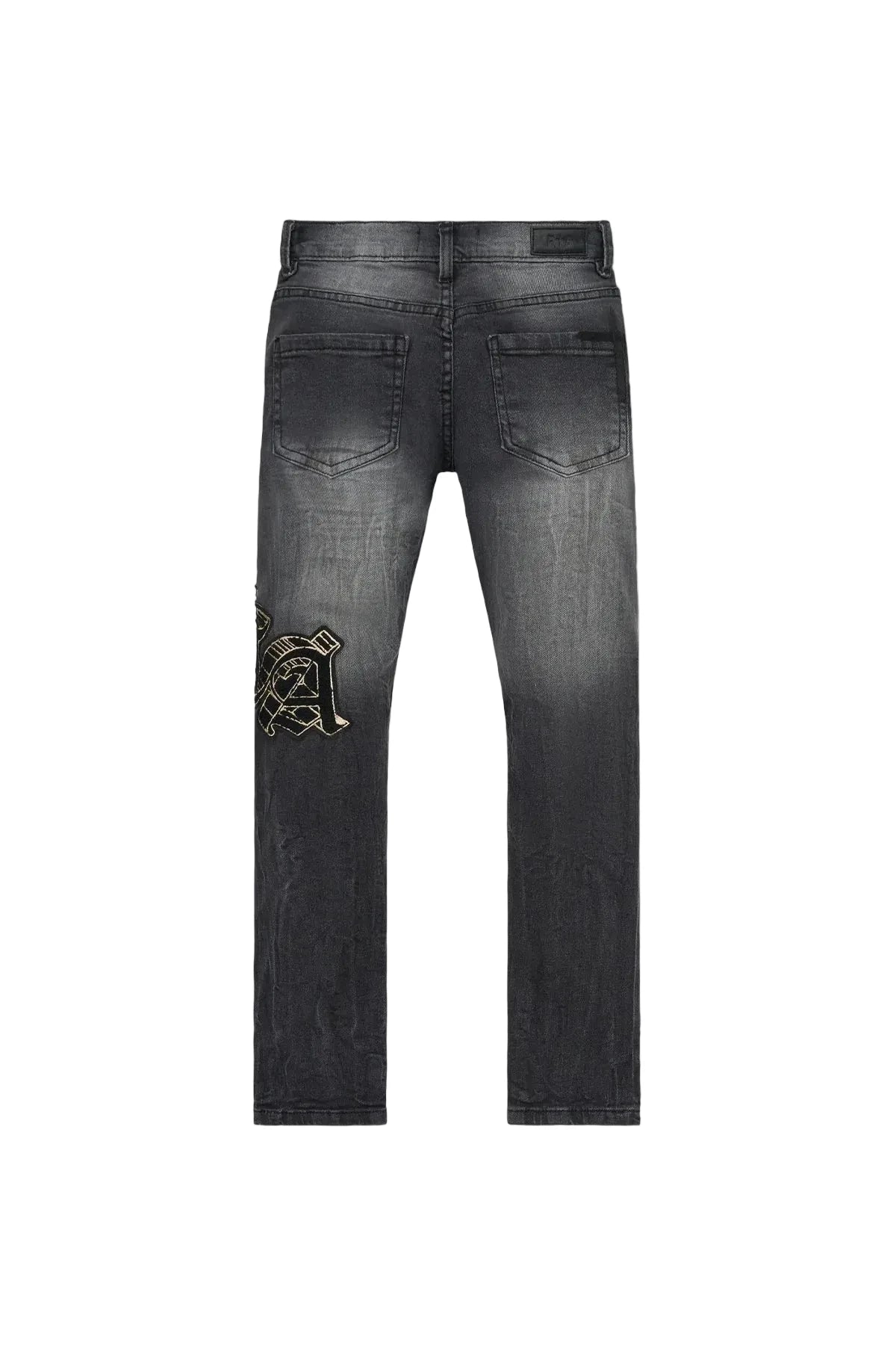 KIDS ANDERSON SKINNY JEAN | GREY STORM OG PATCH