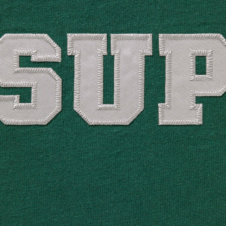 Collegiate Appliqué Short-Sleeve Top 'Dark Green'
