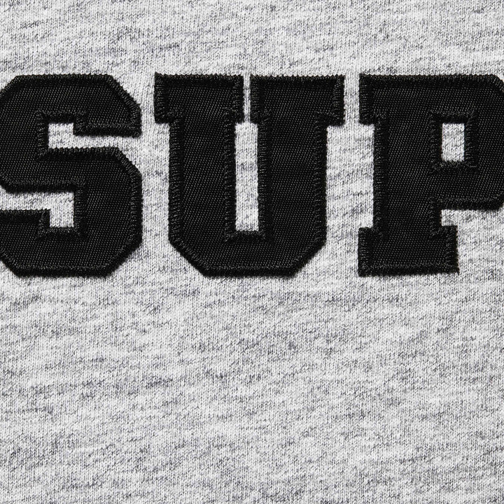 Collegiate Appliqué Short-Sleeve Top 'Heather Grey'
