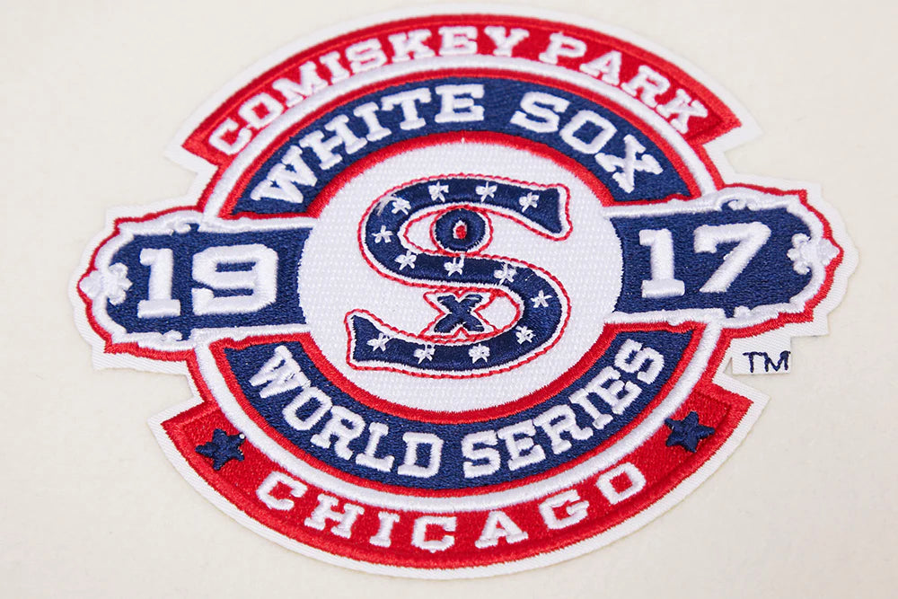 MLB CHICAGO WHITE SOX RETRO CLASSIC MEN'S RIB WOOL VARSITY JACKET (eggshell)