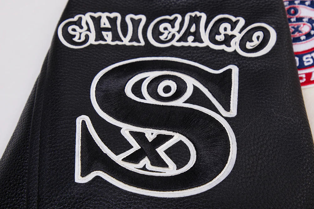 MLB CHICAGO WHITE SOX RETRO CLASSIC MEN'S RIB WOOL VARSITY JACKET (eggshell)