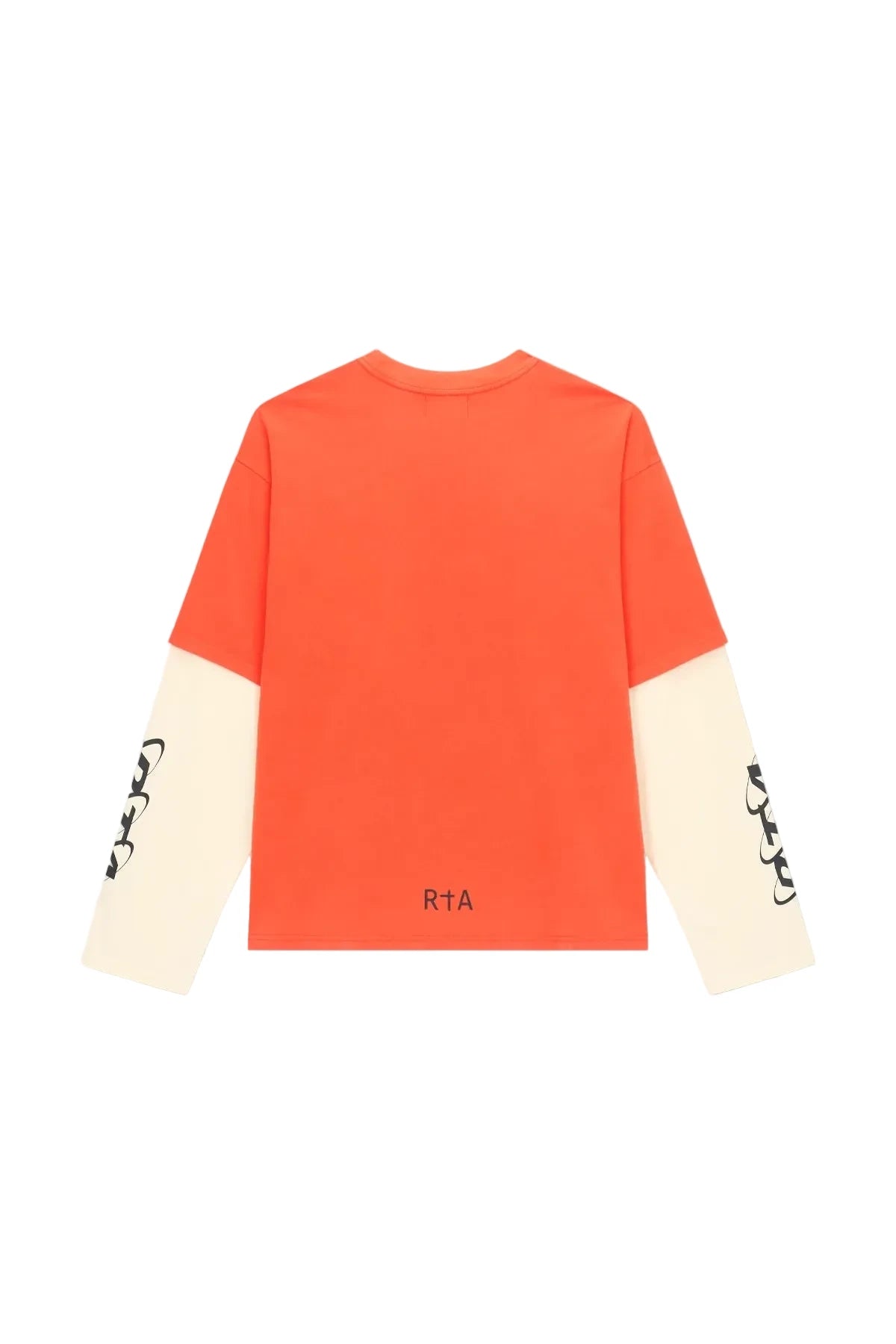 LORIS DOUBLE LAYERED LONG SLEEVE TEE | ORANGE PLANETARY RTA