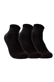 Men's Athletic Ankle Socks(Black)