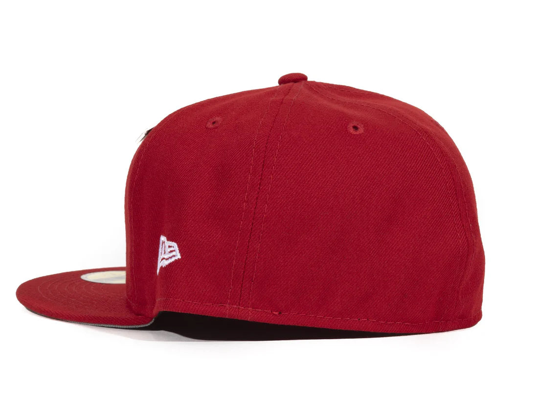 Paper Planes Crimson Crown Fitted Hat red