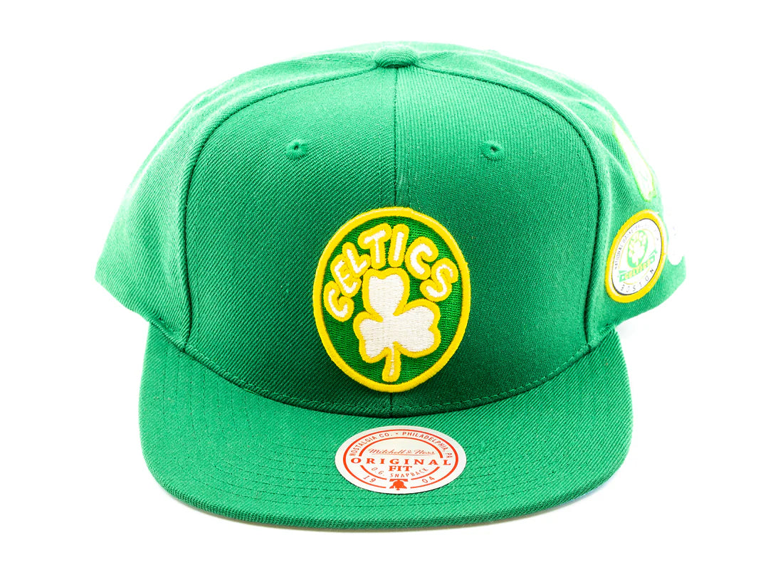 Mitchell & Ness Blue Under Finals Snapback HWC Boston Celtics