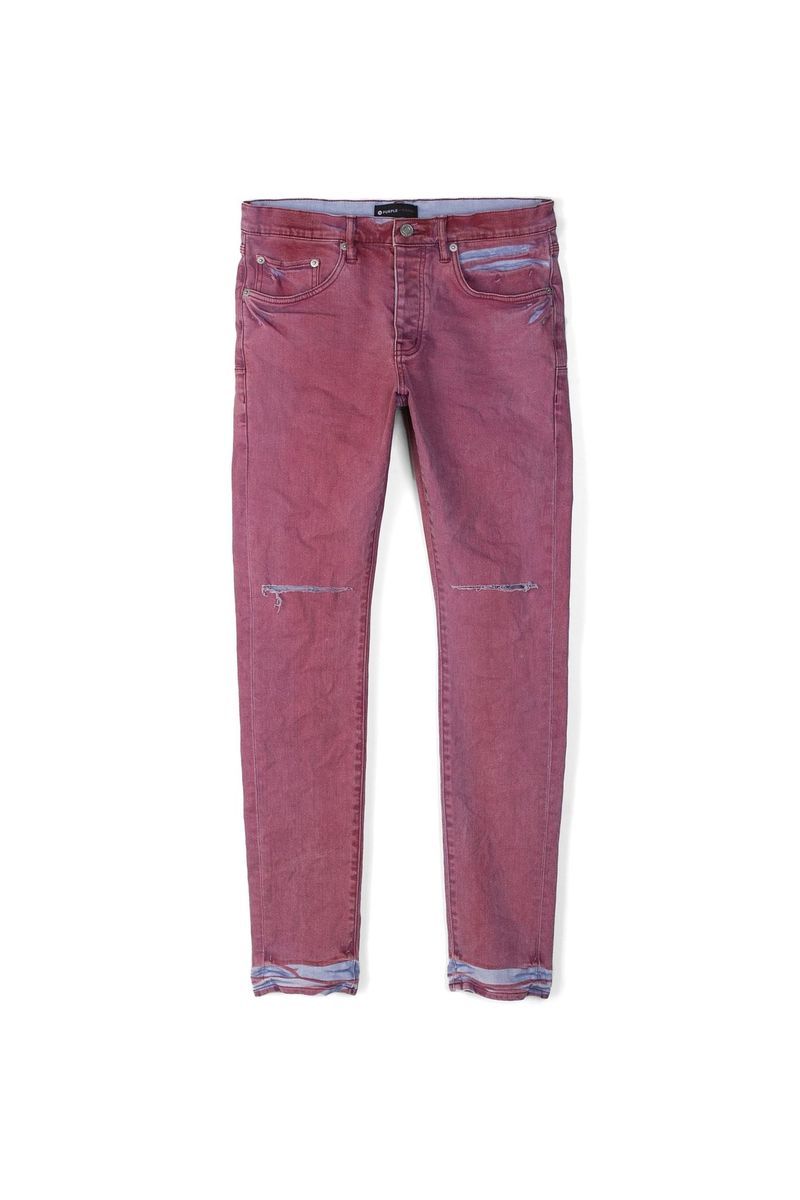 Purple Brand Coral Light Spray Skinny Jeans