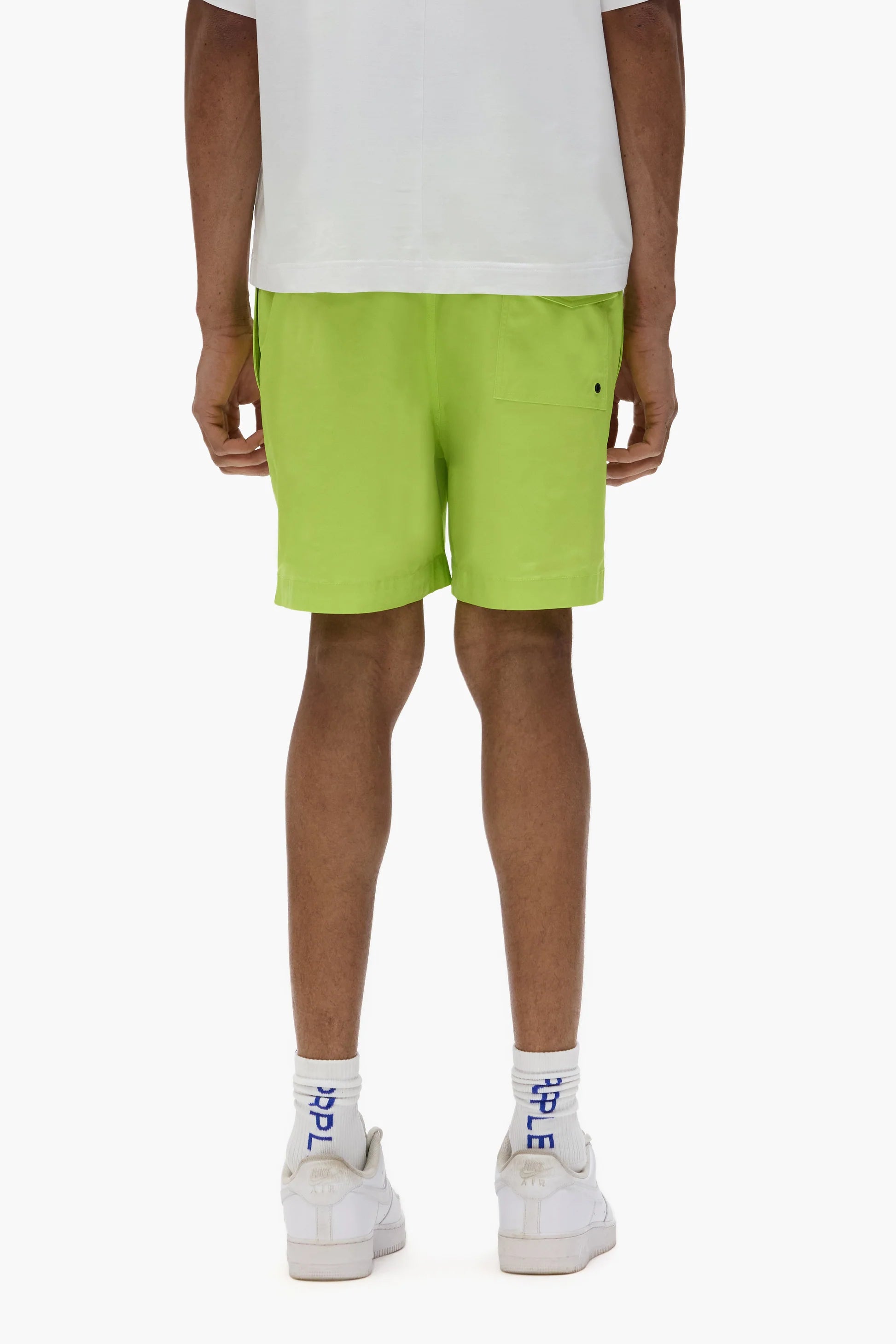 Embroidered Wordmark Swim Shorts