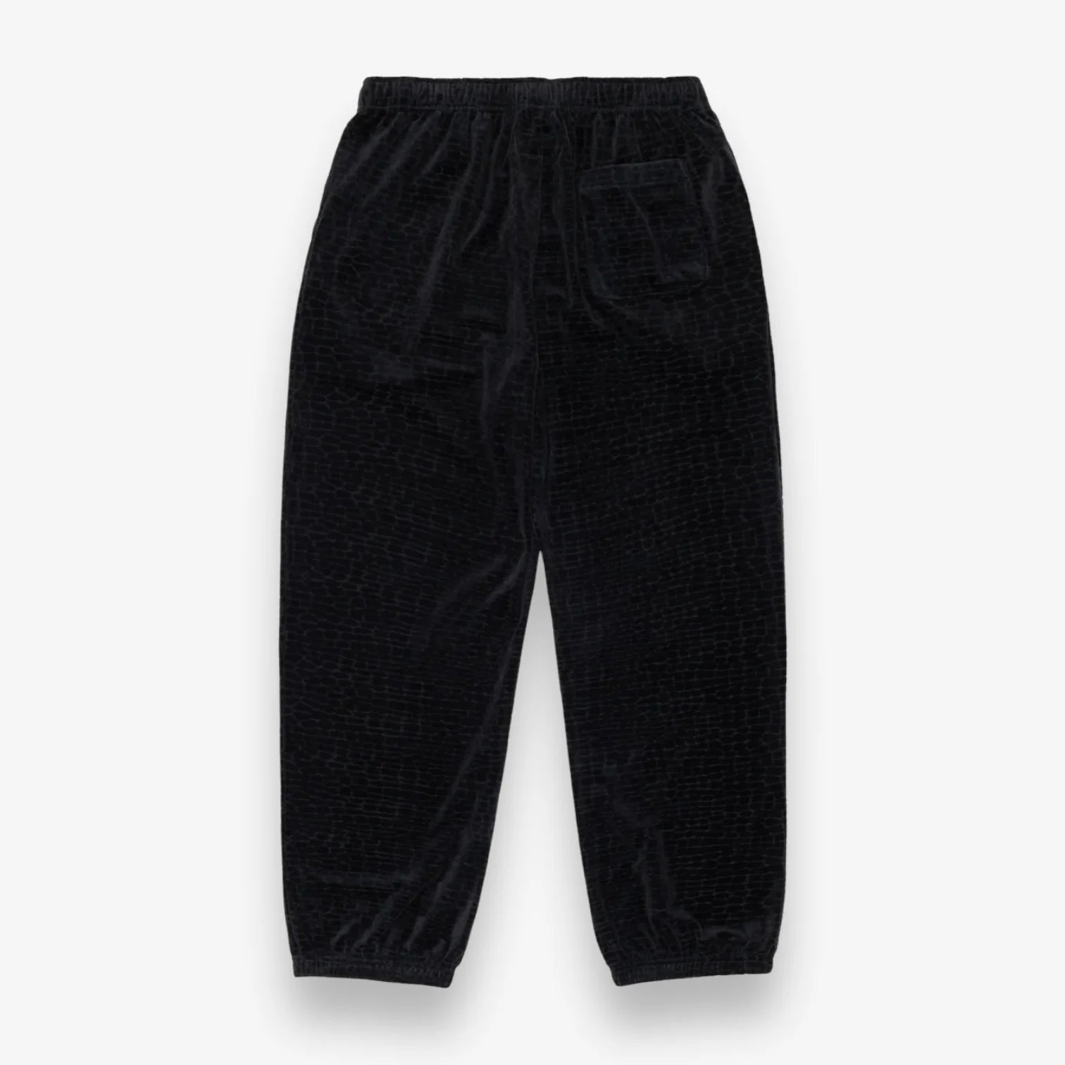 Sinclair Croc Velour Track Pants Black