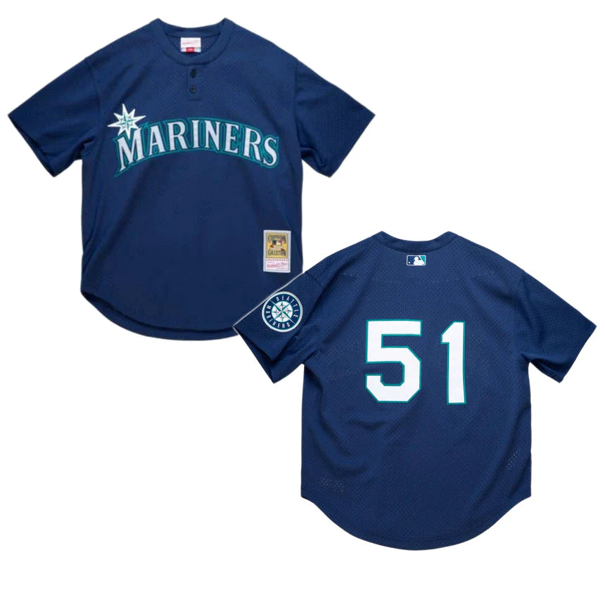 Men's Mitchell & Ness Ichiro Suzuki Royal Seattle Mariners