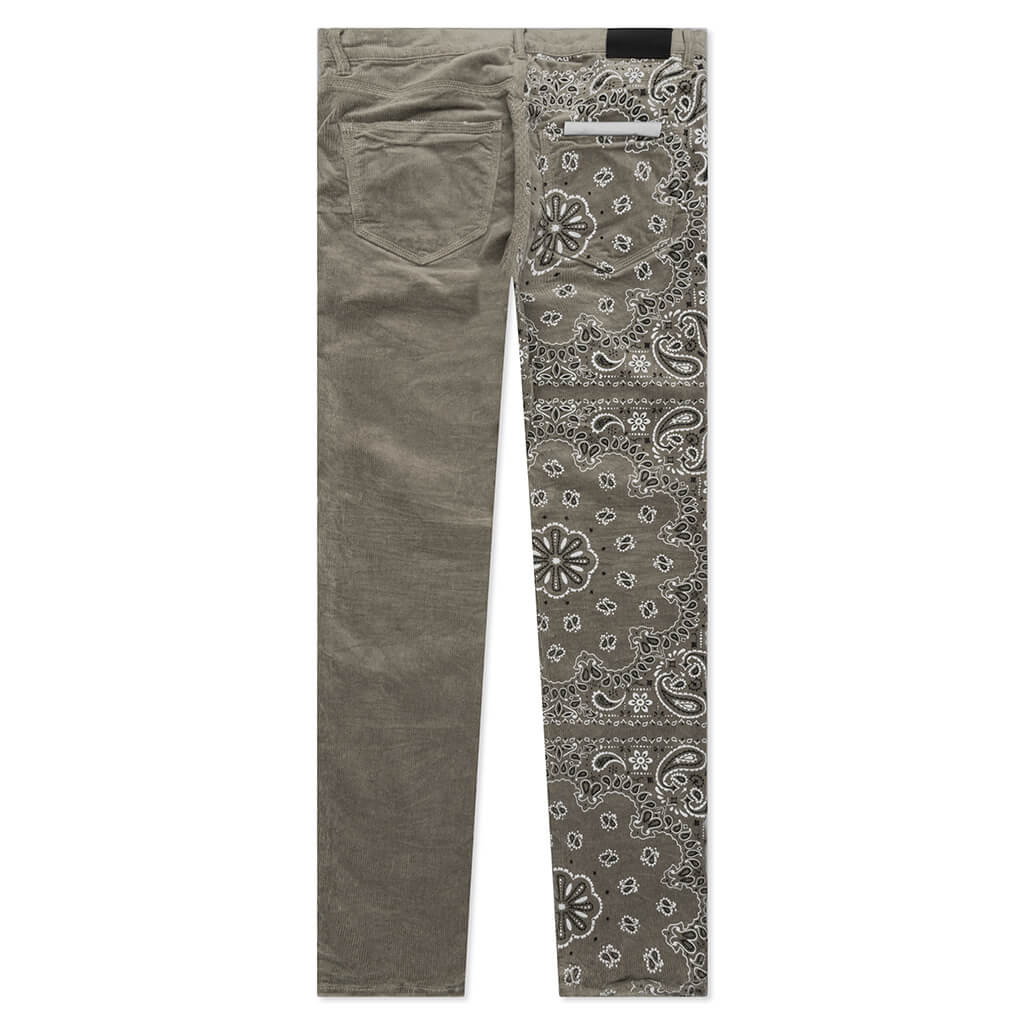 PURPLE BRAND CORDUROY BANDANA SKINNY JEANS Mens