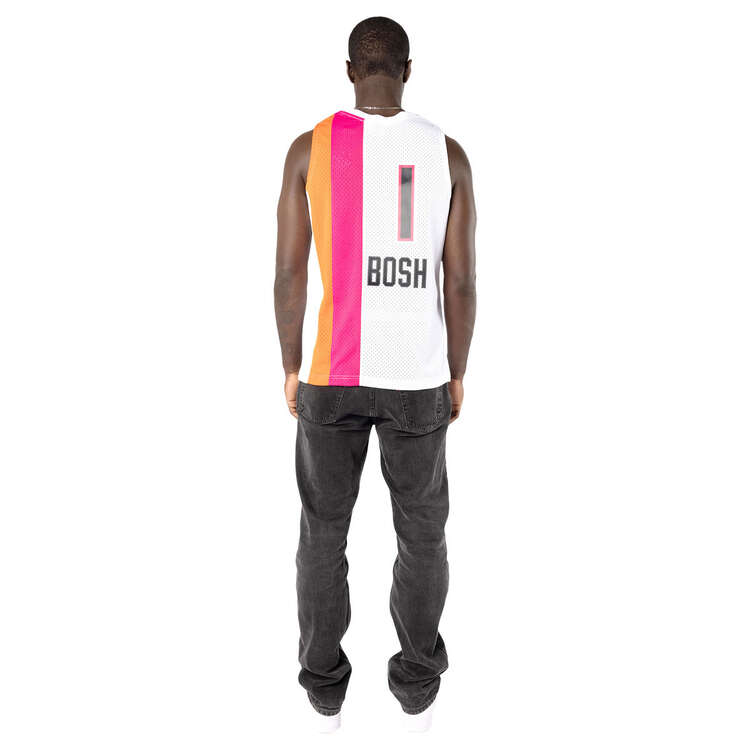 Mitchell & Ness Mens Miami Heat Chris Bosh 2011/12 Swingman Jersey White