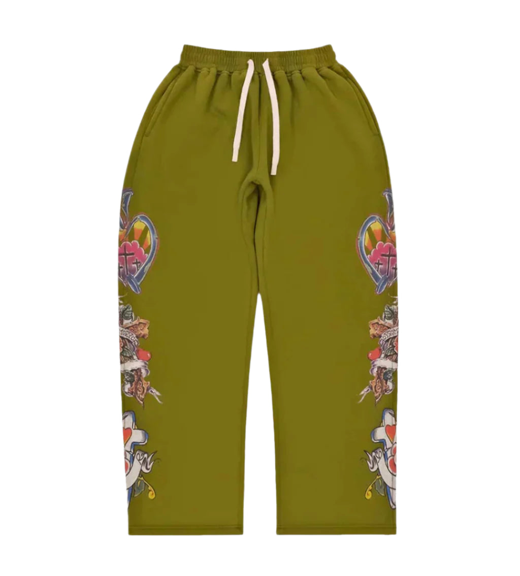 Righteous Risen King Sweatpants Green (Moss)