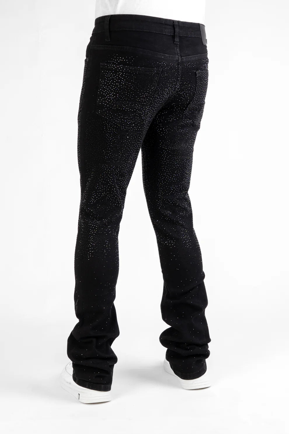 MENS CLASSIC ULTRA STRETCH DENIM - STACKED BLACK STONE DZTR-492
