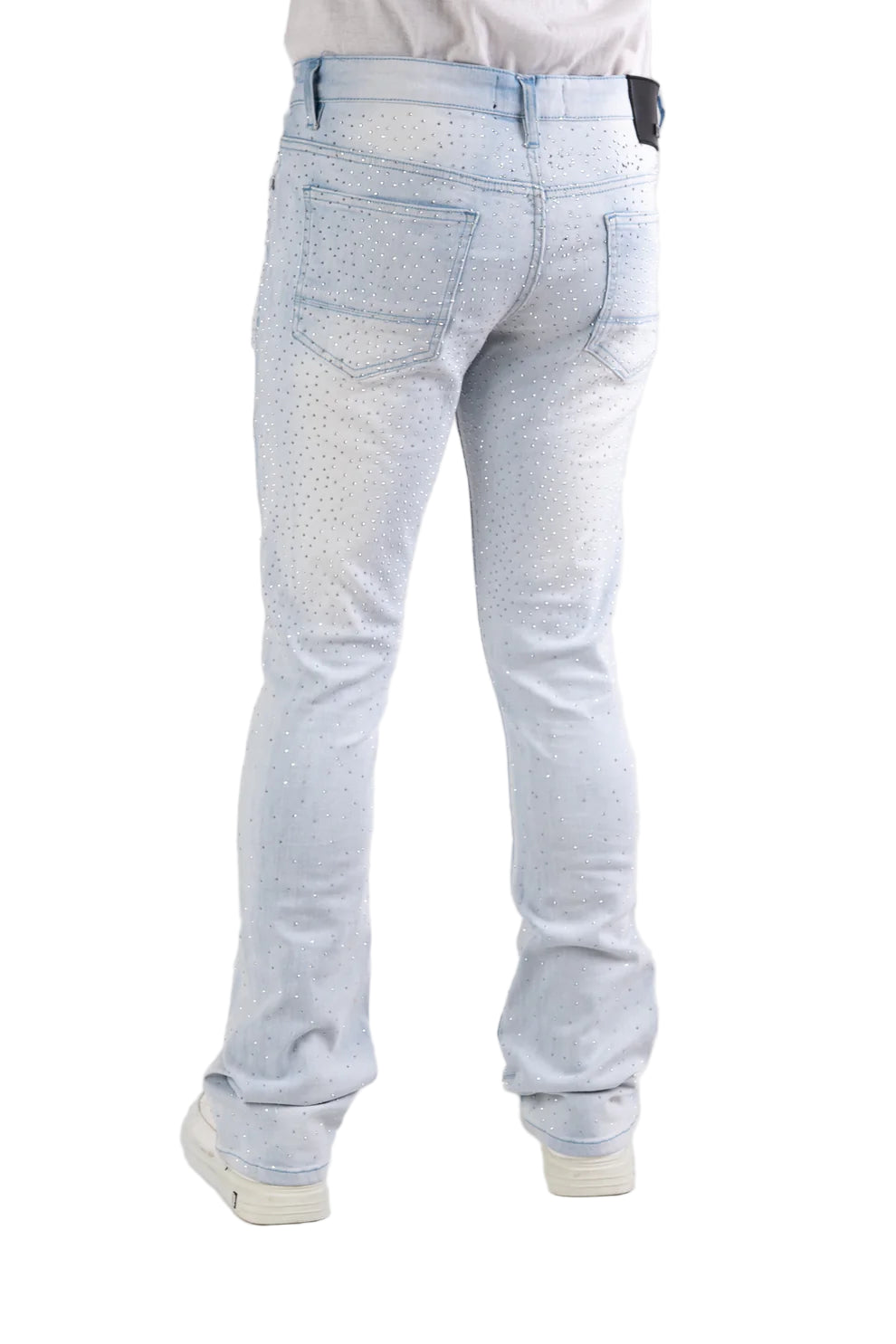 MENS CLASSIC ULTRA STRETCH DENIM - STACKED ICE STONE DZTR-492