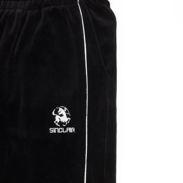 Sinclair Velour Piping Pant Black
