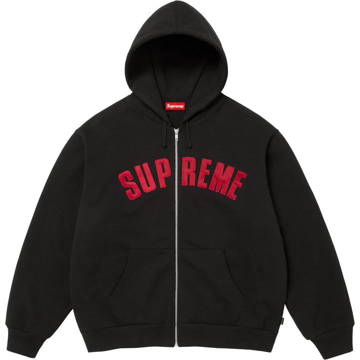 Arc Thermal Lined Zip Up Hooded Sweatshirt 'Black'