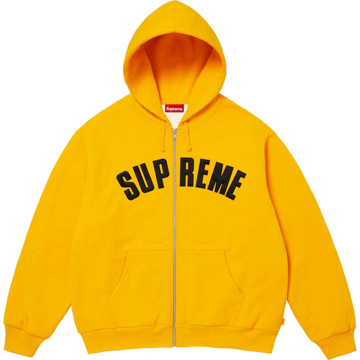 Arc Thermal Lined Zip Up Hooded Sweatshirt 'Bright Gold'