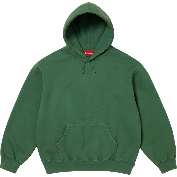 supreme frayed hooded sweatshirt pine