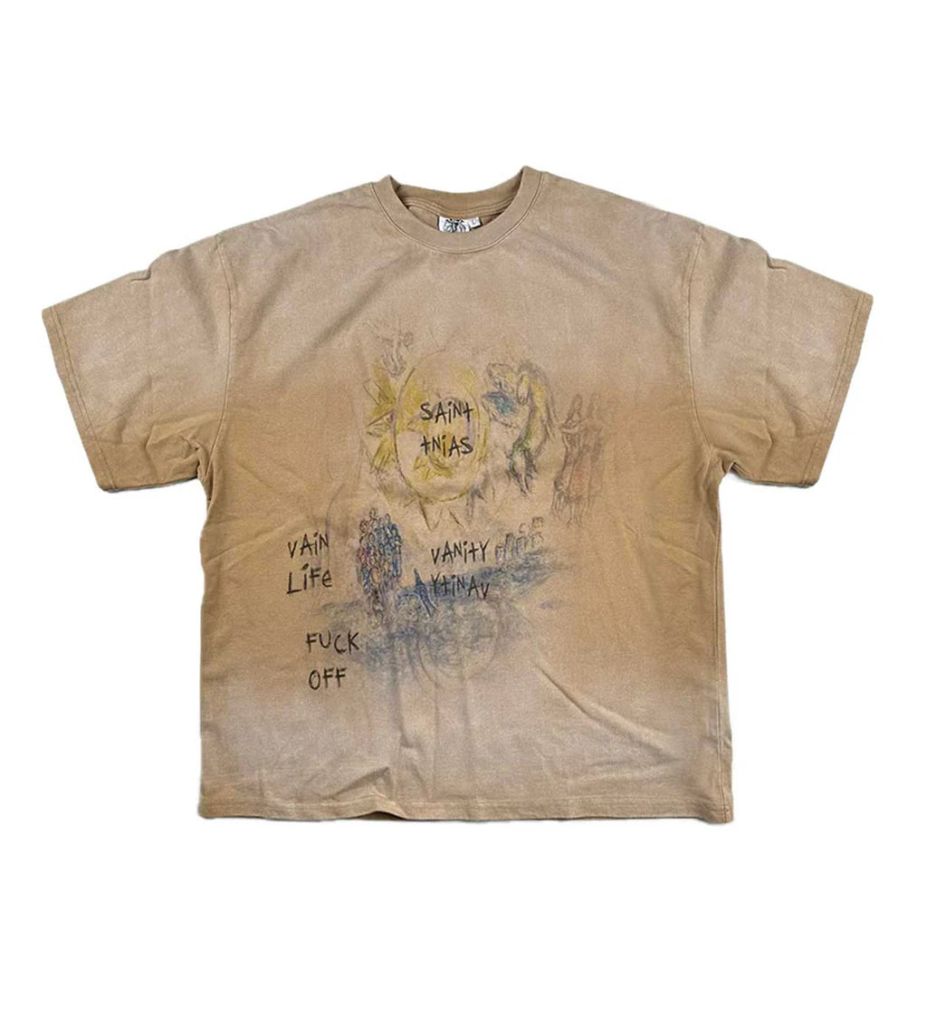 Saint Vanity F*** Off Tee Tan