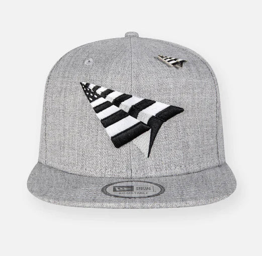 Paper Plane Hat - Adjustable- Heather Grey