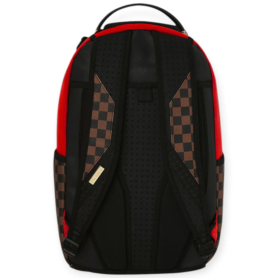 SprayGround Men Red Redemption DLXSV Backpack Brown Red
