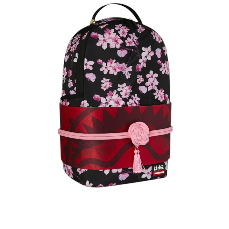 SprayGround Men Sakura Kimono DLXS Backpack Black Pink