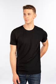 Stretch Slim Fit T-Shirt, Crew Neck (Black)