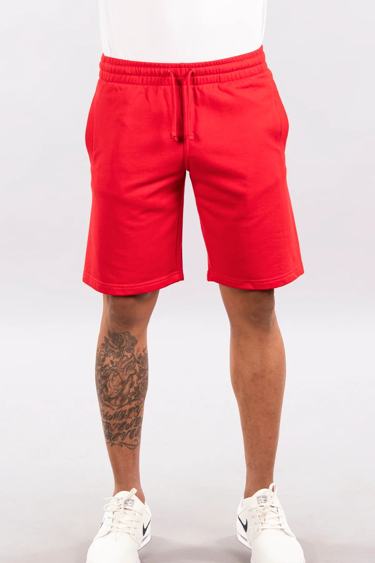 Terry Fleece Shorts red
