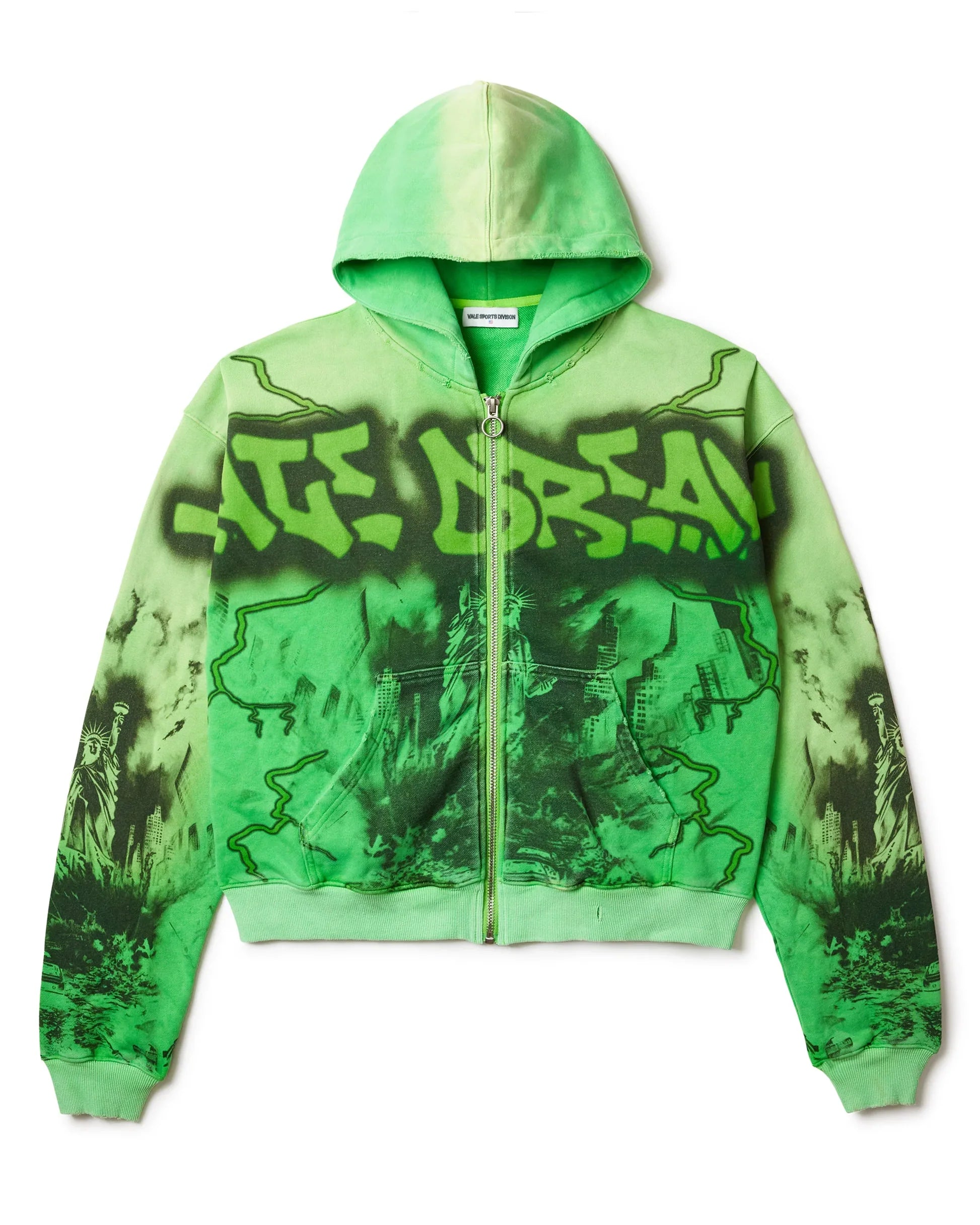 Vale Forever "Green Nightmare" Zip Up Hoodie