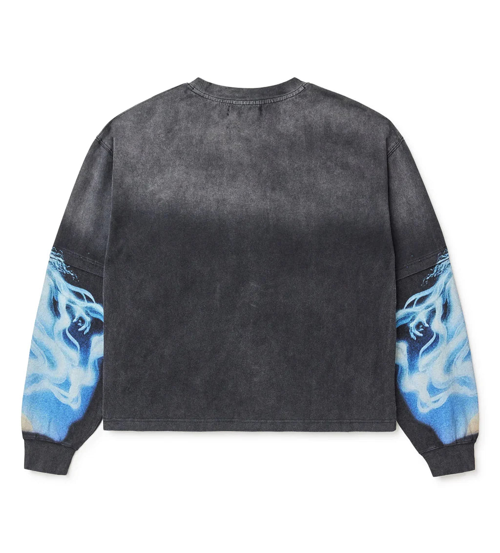 Vale Red Balloon Longsleeve Tee "Black Wash"