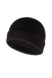 Wool Blend Beanie (Black)