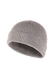 Wool Blend Beanie (Grey)