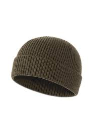 Wool Blend Beanie (Olive)