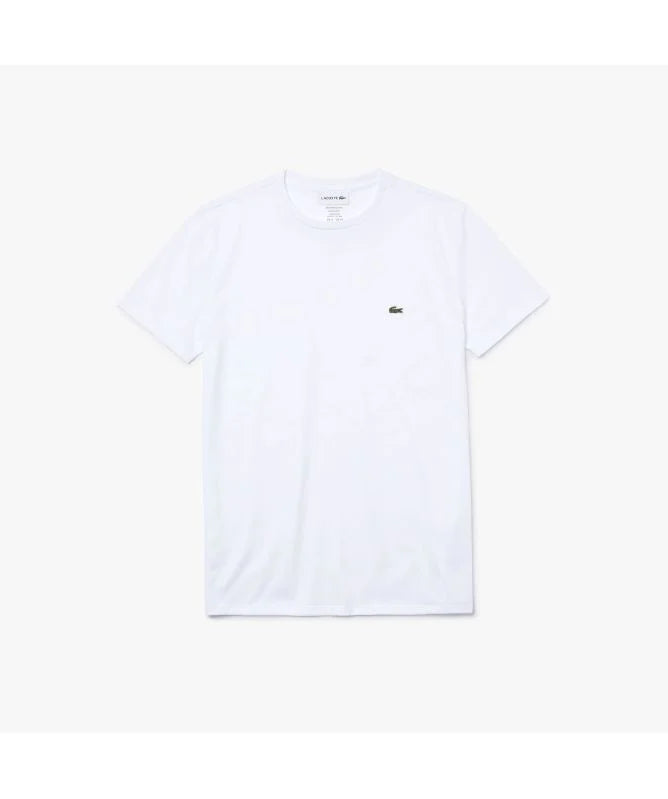 Lacoste Men's Crew Neck Pima Cotton Jersey T-shirt white