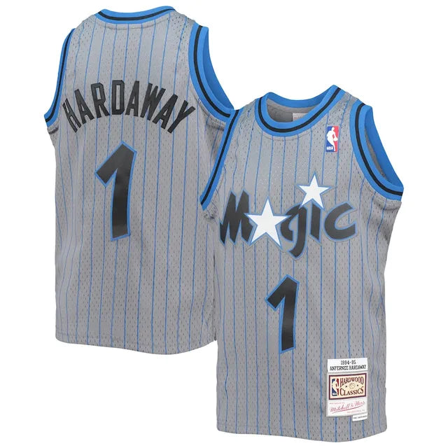 Orando Magic Penny Hardaway Mitchell & Ness 1994-95 Hardwood Classics Swingman Gray Reload Jersey