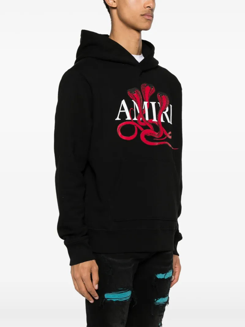 Amiri Snake Hoodie 'Black/Red'