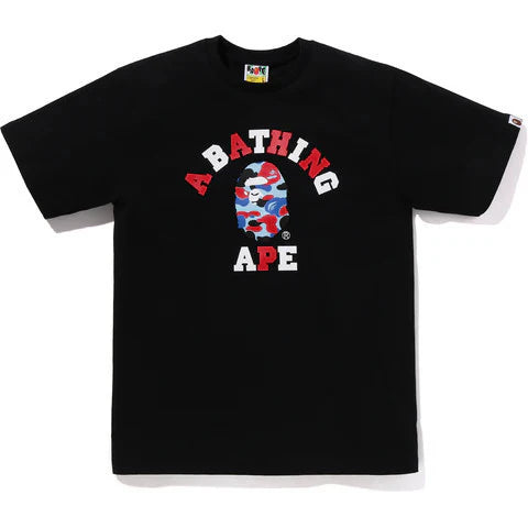 BAPE Color Camo Crazy College Tee