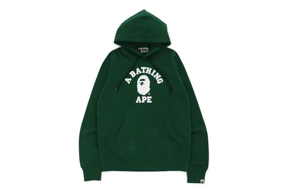 BAPE College Pullover Hoodie 'green