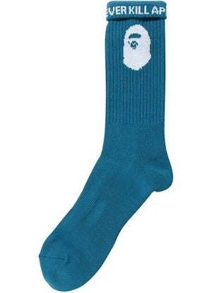 BAPE Ape Head Socks 'Blue'