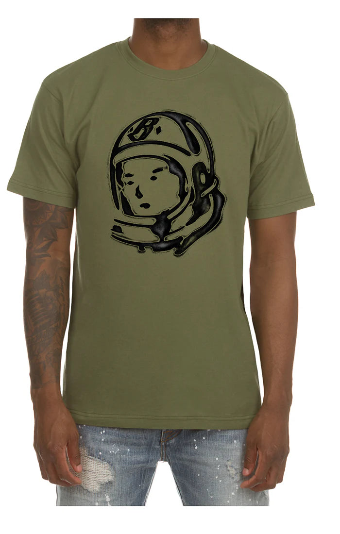 Billionaire Boys Club BB BRANDED HELMET SS TEE (OLIVE)