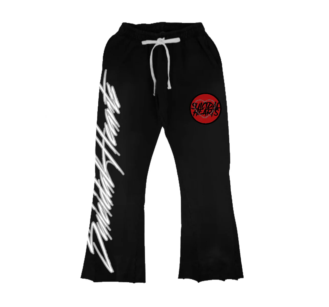 Signature Joggers - black suicidal hearts