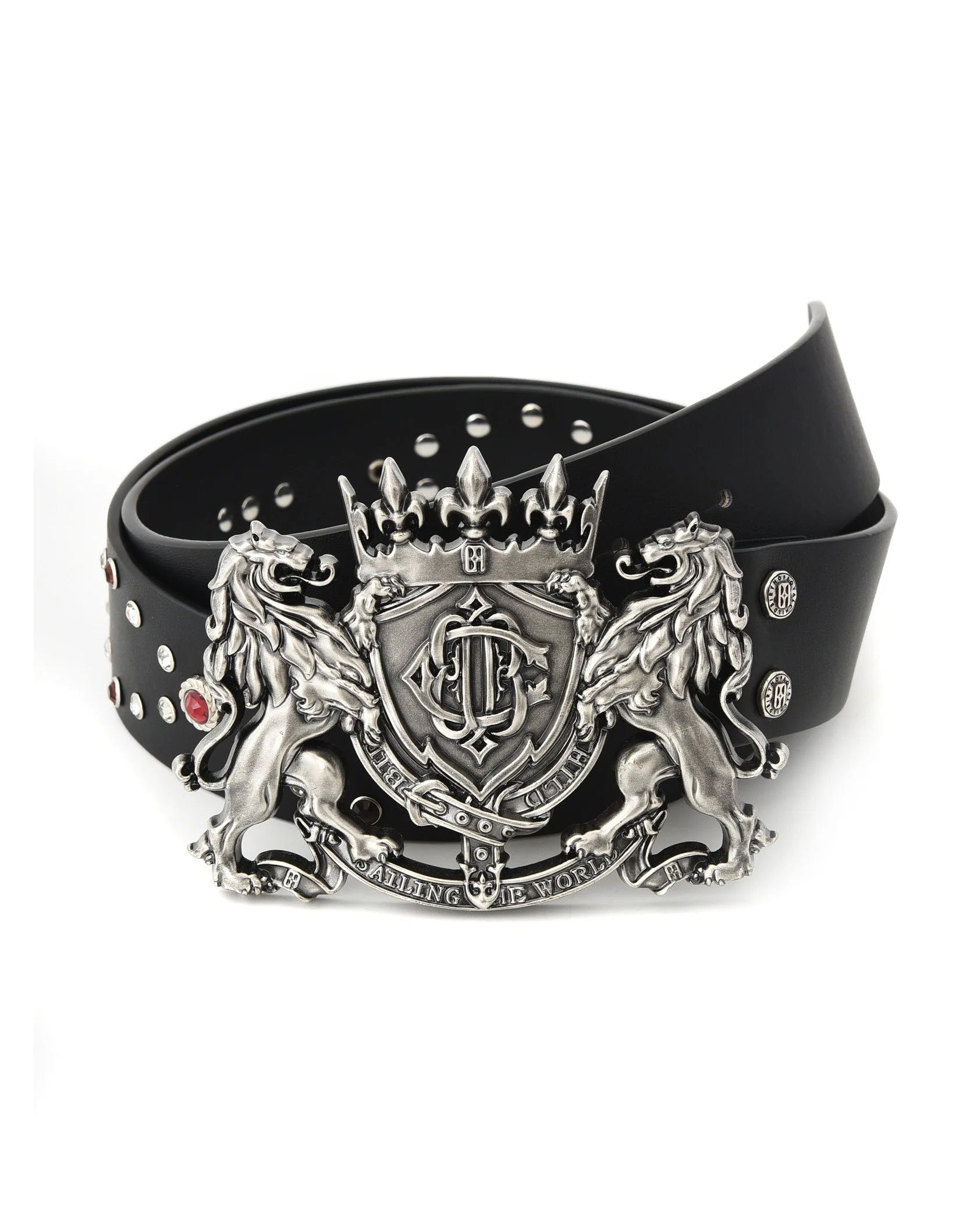Lion Medal Leather Belt