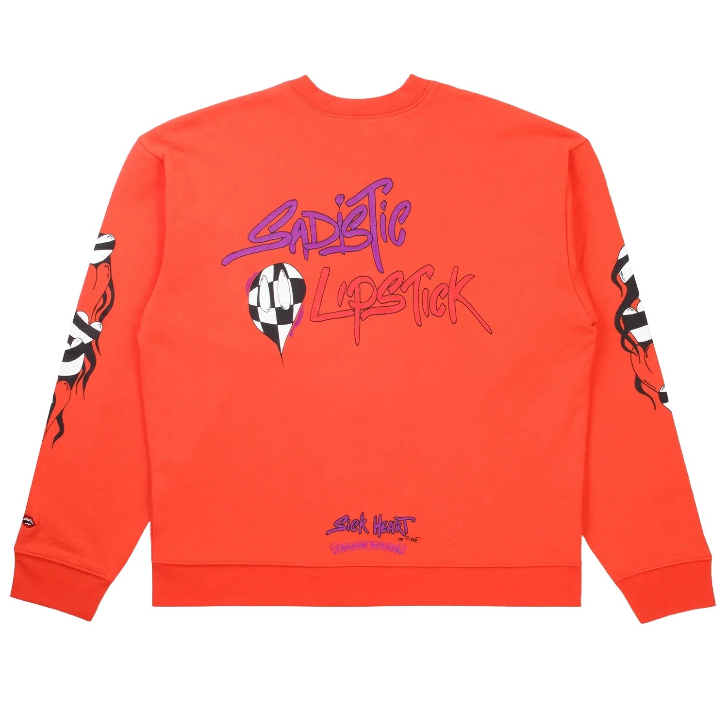 Chrome Hearts Matty Boy Sadistic Lipstick Crewneck 'Red'